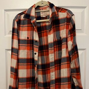 Orange flannel. Mens.